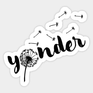 yonder... Sticker